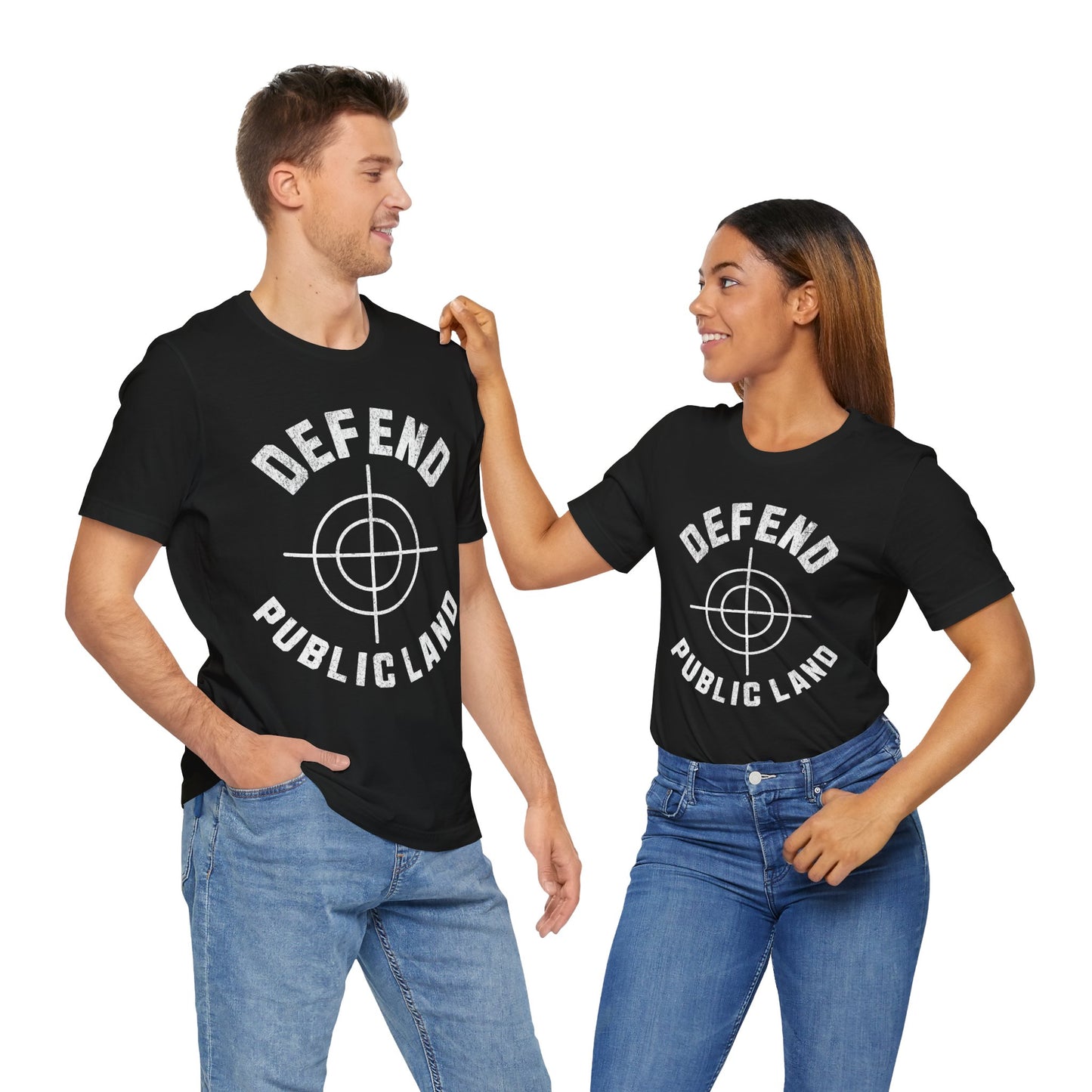 Defend Public Land Crosshairs– Bella+Canvas Jersey