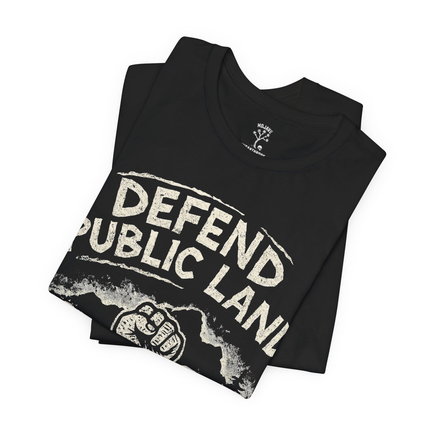 Defend Public Land, Fists Raised T-shirt - - Bella+Canvas Jersey