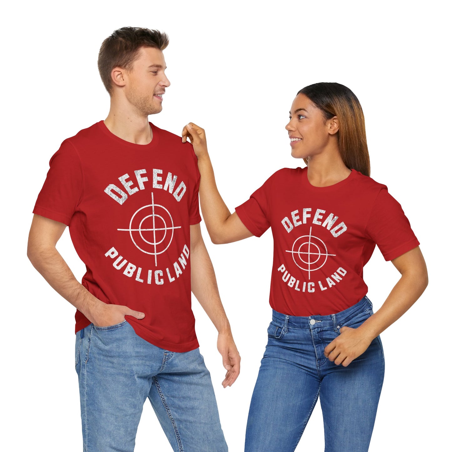 Defend Public Land Crosshairs– Bella+Canvas Jersey
