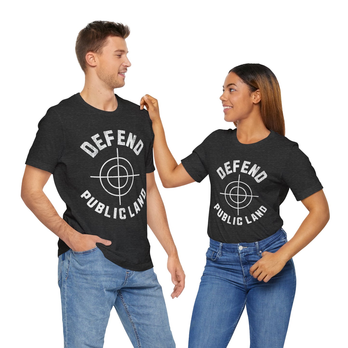 Defend Public Land Crosshairs– Bella+Canvas Jersey