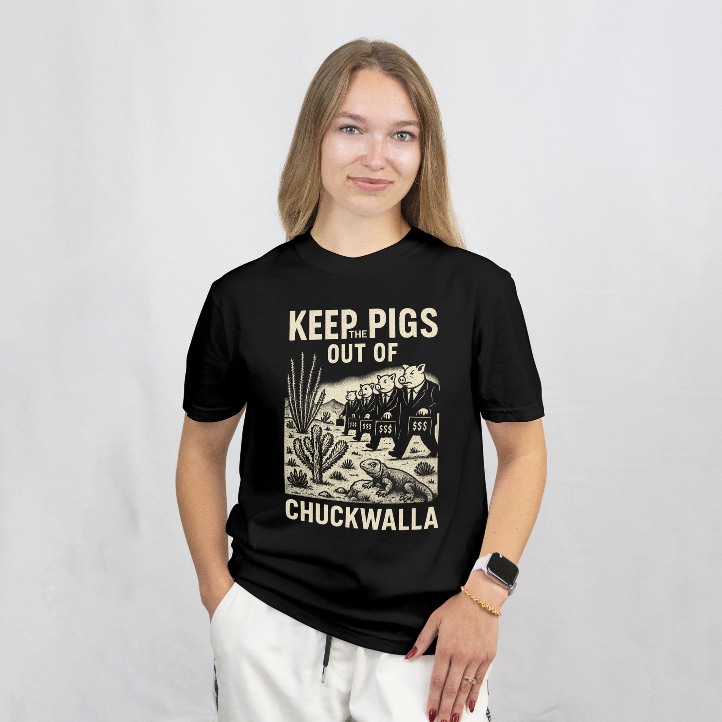 Keep the Pigs Out of Chuckwalla T-shirt - Comfort Colors 1717