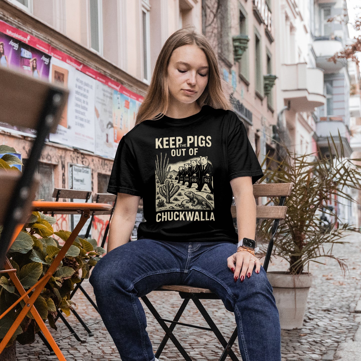 Keep the Pigs Out of Chuckwalla T-shirt - Comfort Colors 1717