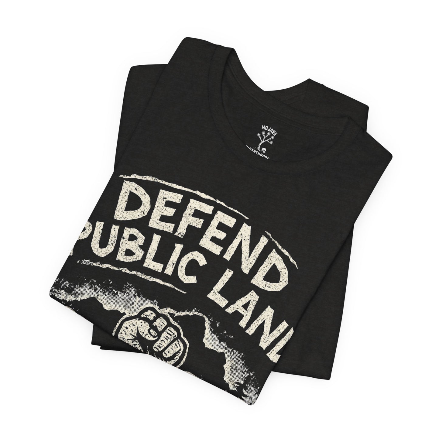 Defend Public Land, Fists Raised T-shirt - - Bella+Canvas Jersey