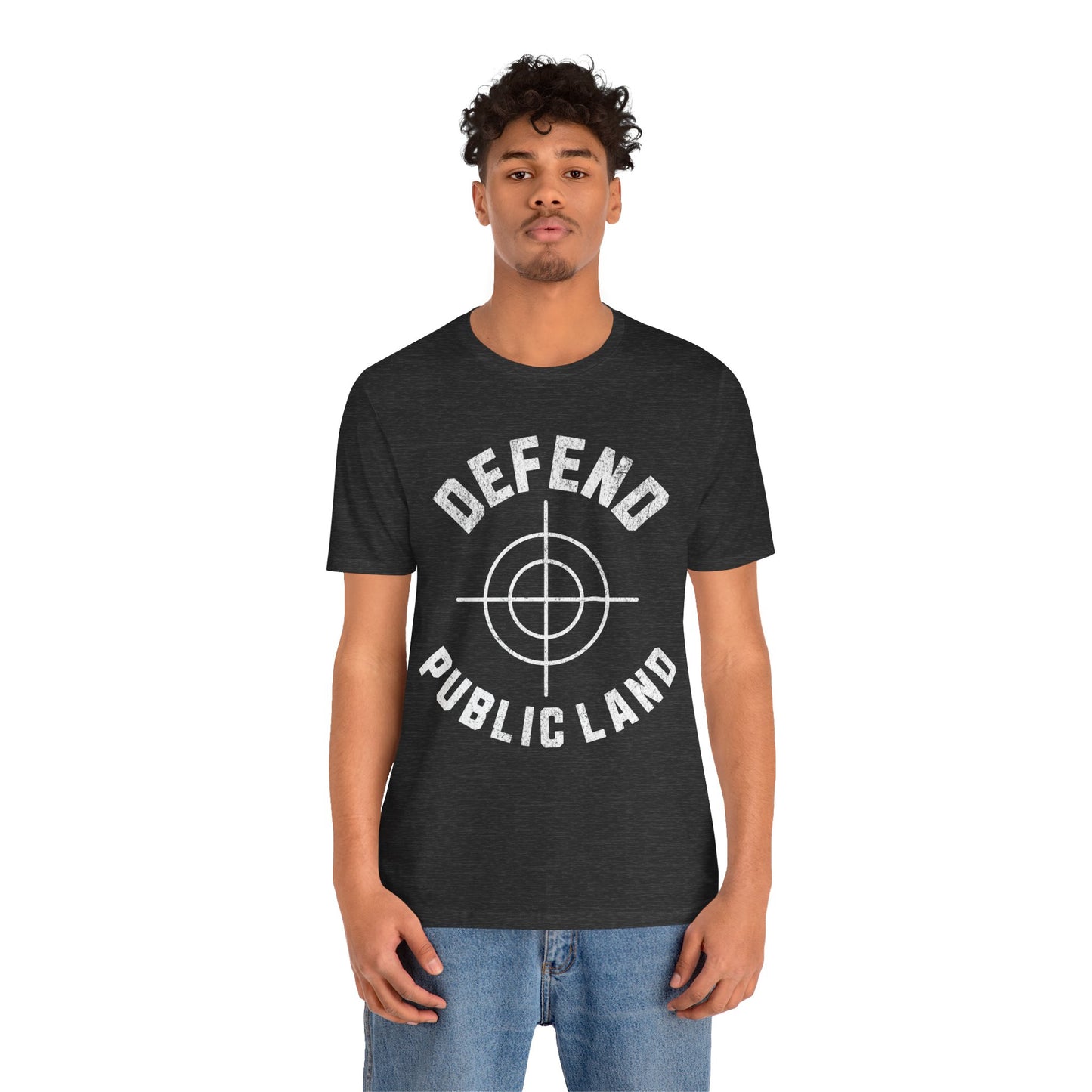 Defend Public Land Crosshairs– Bella+Canvas Jersey