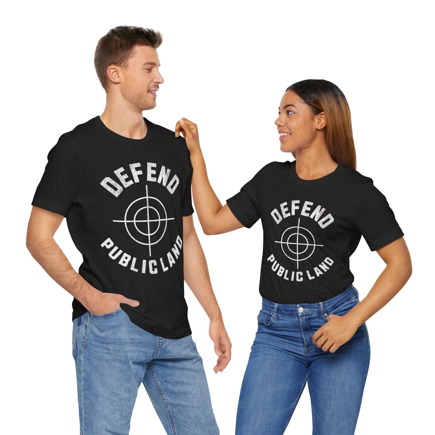 Defend Public Land Crosshairs– Bella+Canvas Jersey