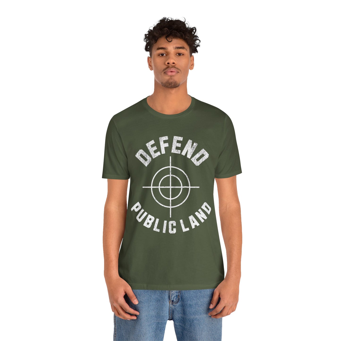 Defend Public Land Crosshairs– Bella+Canvas Jersey