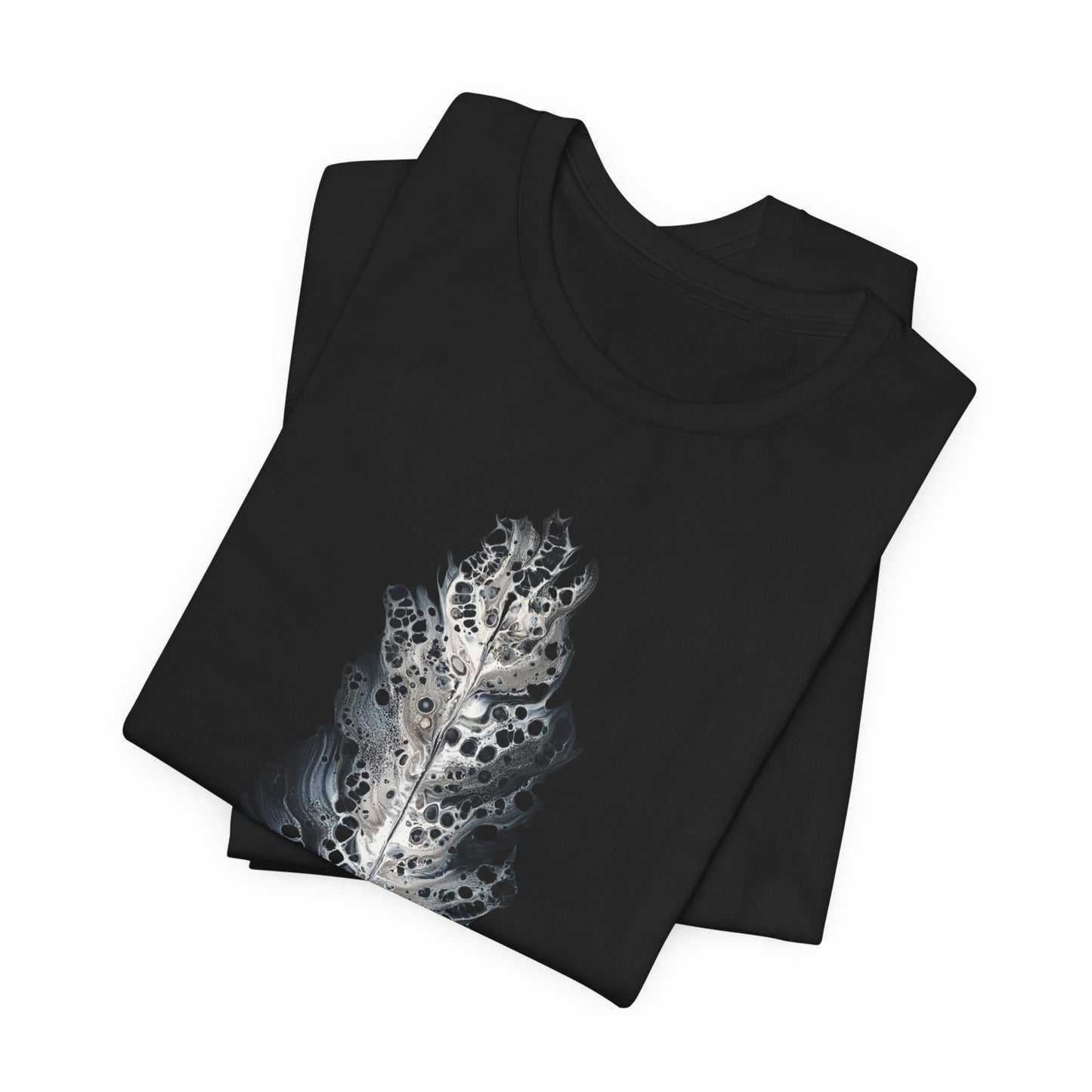 Abstract Feather Fluid Art Tee - Bella+Canvas Jersey