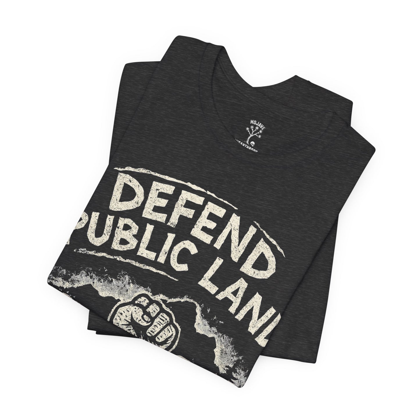 Defend Public Land, Fists Raised T-shirt - - Bella+Canvas Jersey