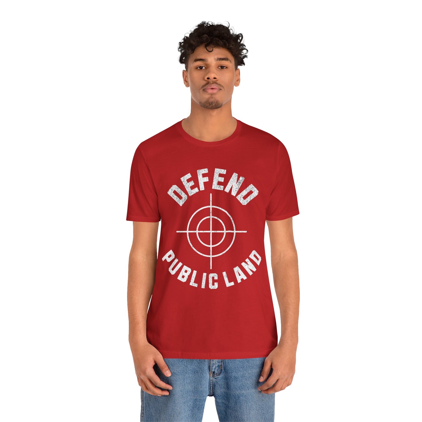 Defend Public Land Crosshairs– Bella+Canvas Jersey