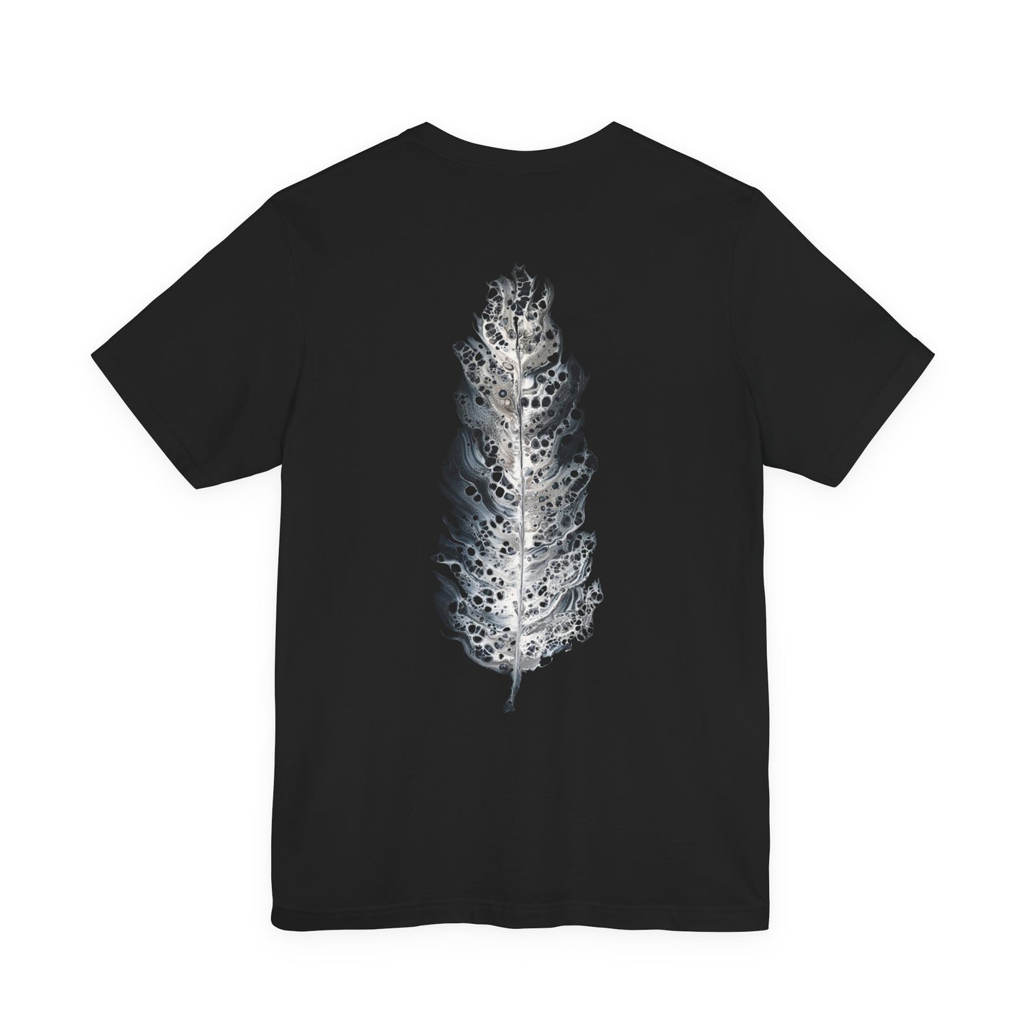 Abstract Feather Fluid Art Tee - Bella+Canvas Jersey