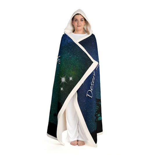 Desert Skies Hooded Sherpa Fleece Blanket